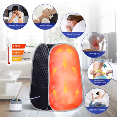Tam vücut taşınabilir buhar sauna çadırı tam boyutlu ev spa taşınabilir sauna