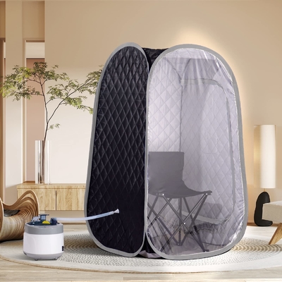 Tam vücut taşınabilir buhar sauna çadırı tam boyutlu ev spa taşınabilir sauna