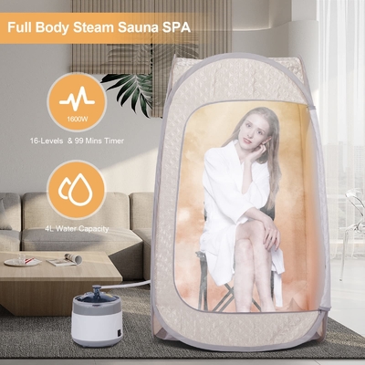 Ev Katlanabilir Ayaklı Taşınabilir Pop Up Sauna Tam Vücut Kişisel Sauna Çadırı