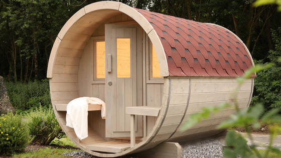 Katı Ahşap Hemlock Sedir Dış Çanak Sauna Islak Buhar Geleneksel Sauna Odası