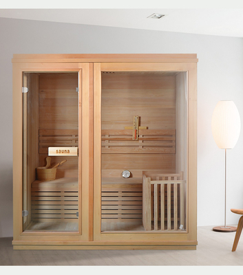 Kapalı Odun Buharlı Ev Sauna Odası 2 Kişi Fırın ve Taşla