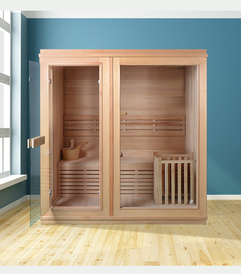 Kapalı Odun Buharlı Ev Sauna Odası 2 Kişi Fırın ve Taşla