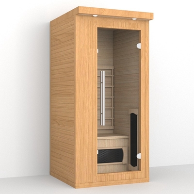 Kapalı sauna odası 1 - 2 kişi Kırmızı ışık kapsülü ile uzak kızılötesi sauna