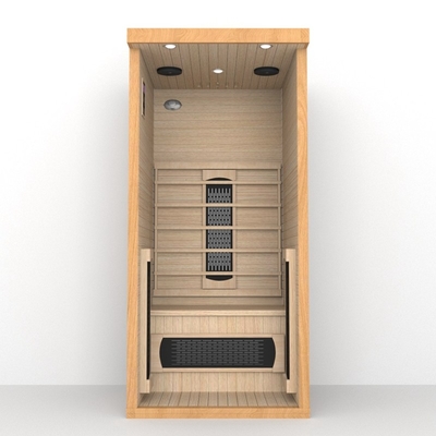 Kapalı sauna odası 1 - 2 kişi Kırmızı ışık kapsülü ile uzak kızılötesi sauna