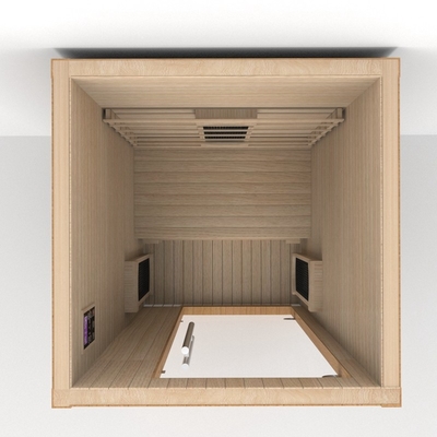 Kapalı sauna odası 1 - 2 kişi Kırmızı ışık kapsülü ile uzak kızılötesi sauna