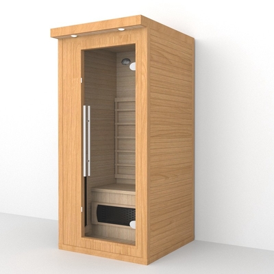 Kapalı sauna odası 1 - 2 kişi Kırmızı ışık kapsülü ile uzak kızılötesi sauna