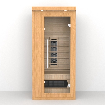 Kapalı sauna odası 1 - 2 kişi Kırmızı ışık kapsülü ile uzak kızılötesi sauna