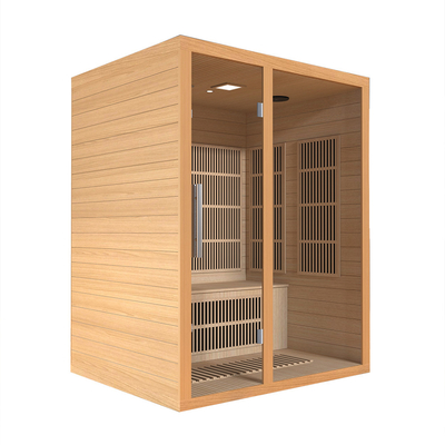 Smartmak 2100W 3 kişilik uzak kızılötesi sauna odası ev spa için kızılötesi sauna