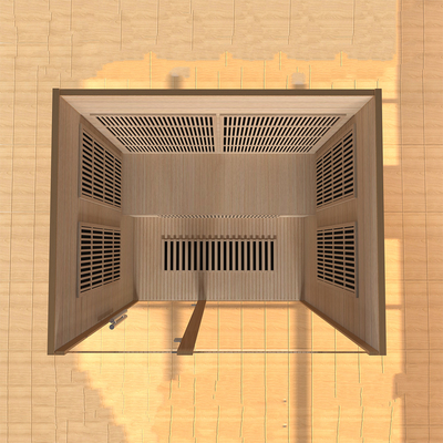 Smartmak 2100W 3 kişilik uzak kızılötesi sauna odası ev spa için kızılötesi sauna