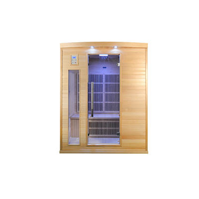 Kuru Ahşap Sauna Modern Lüks Uzak Kızılötesi Sauna 2700W