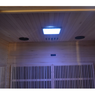 Kuru Ahşap Sauna Modern Lüks Uzak Kızılötesi Sauna 2700W