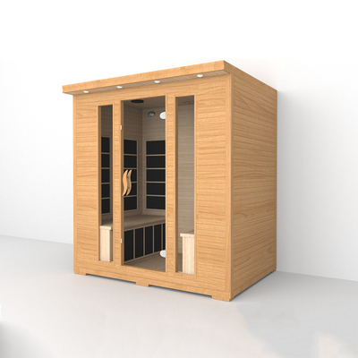 Kırmızı Sedir 4 kişilik kızılötesi sauna ev uzak kızılötesi sauna odası