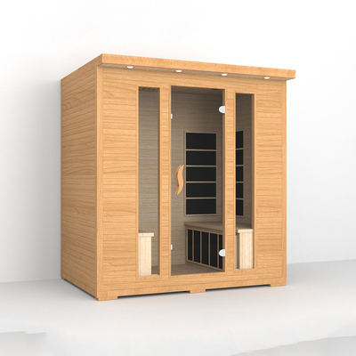 Kırmızı Sedir 4 kişilik kızılötesi sauna ev uzak kızılötesi sauna odası