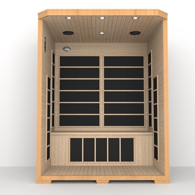 Lüks Ev İçişleri 3 kişilik Tam Spektrumlu Kızılötesi Sauna Spa Odası