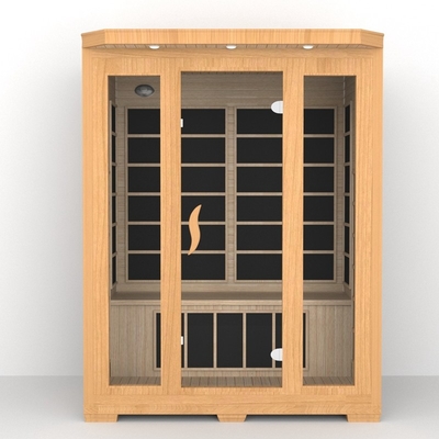 Lüks Ev İçişleri 3 kişilik Tam Spektrumlu Kızılötesi Sauna Spa Odası