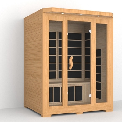 Lüks Ev İçişleri 3 kişilik Tam Spektrumlu Kızılötesi Sauna Spa Odası