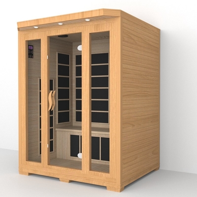 Lüks Ev İçişleri 3 kişilik Tam Spektrumlu Kızılötesi Sauna Spa Odası