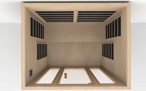 Lüks Ev İçişleri 3 kişilik Tam Spektrumlu Kızılötesi Sauna Spa Odası