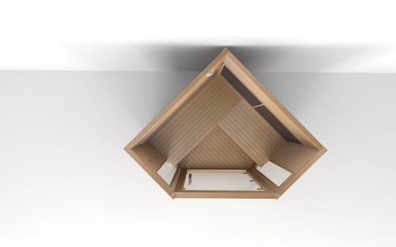 Geleneksel lüks kızılötesi sauna 3 kişilik Kızıl sedir kızılötesi sauna