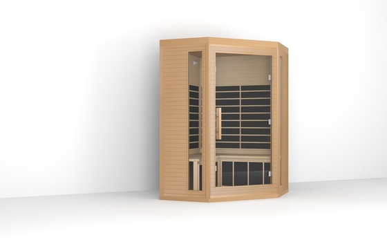 Geleneksel lüks kızılötesi sauna 3 kişilik Kızıl sedir kızılötesi sauna