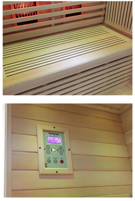Karbon Fiber Isıtma Hemlock Uzak Kızılötesi Sauna 2 kişilik Sauna Odası
