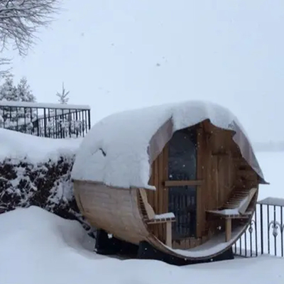 Katı Ahşap Kırmızı Sedir Sauna Kuru Islak Buhar Dış Çömlek Sauna Odası