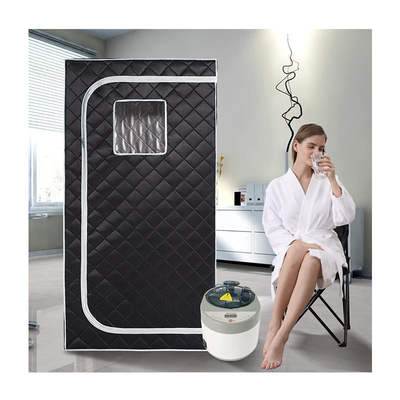 Zaman kontrolü ile taşınabilir su geçirmez kumaş buhar saunası 1500W Güç Renk çeşitliliği