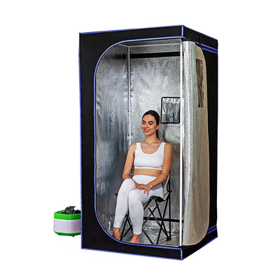 Taşınabilir Tam Boyutlu Buhar Saunası 110-120V AC 60Hz 1500W Su geçirmez kumaş 4L Su Kapasitesi