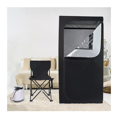 Taşınabilir Tam Boyutlu Buhar Saunası 110-120V AC 60Hz 1500W Su geçirmez kumaş 4L Su Kapasitesi