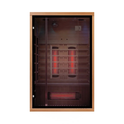 1750W Hemlock / Cedar Ev Sauna Odası Güvenlik Sistemiyle Ahşap Renkli Dikdörtgen Şekilde