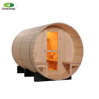 Ahşap El Fıçı Sauna Isıtması Kolay Kurulum Ahşap Rengi Şık Tasarım