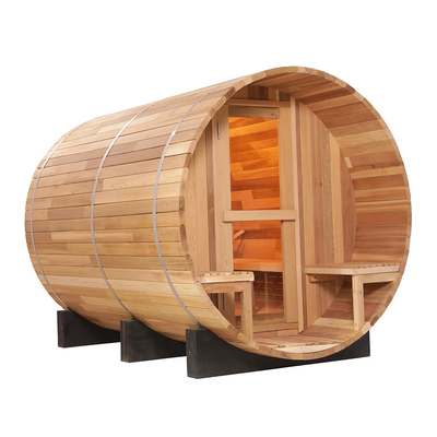 Ahşap El Fıçı Sauna Isıtması Kolay Kurulum Ahşap Rengi Şık Tasarım