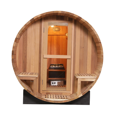 Ahşap El Fıçı Sauna Isıtması Kolay Kurulum Ahşap Rengi Şık Tasarım