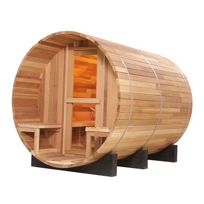 Ahşap El Fıçı Sauna Isıtması Kolay Kurulum Ahşap Rengi Şık Tasarım
