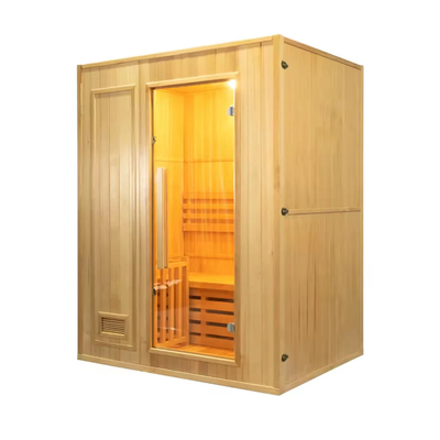 15~90.C Hemlock / Red Cedar Steam Sauna Odası 0-99 MIN Zamanlayıcı ve 220V Voltajlı