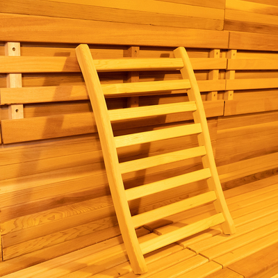 Dokunmatik ekran kontrol paneli 6KW soba ısıtıcısı Hemlock / Red Cedar LED ışığı ile buhar saunası odası