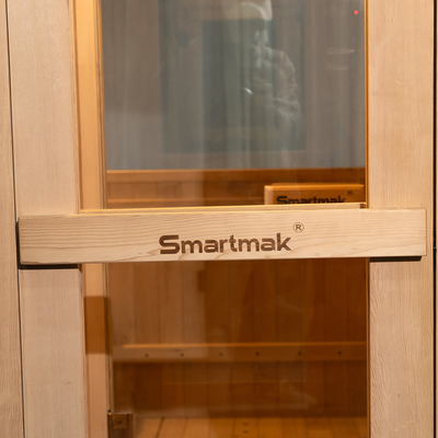 5-6 kişilik Cedar Açık Hava Kuru Sauna Tam Cam Kapı / Bluetooth Müzik Sistemi