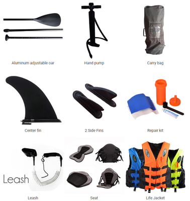 CE Büyük Stand Up Inflatbale Kürek Tahtası 10cm~15cm