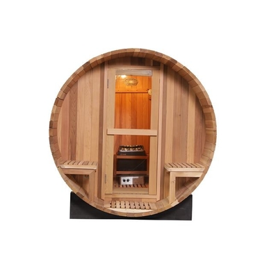 Aile Sağlığı 4 Kişilik Varil Sauna Ahşap Sedir Dış Mekan Sauna Odası