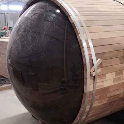 Panonamic ile Kırmızı Sedir Ağacı Varil Sauna 180x240CM Açık Saunalar