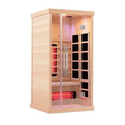 Tam Spektrum 1 Kişi Bireysel Uzak Kızılötesi Sauna Masif Ahşap