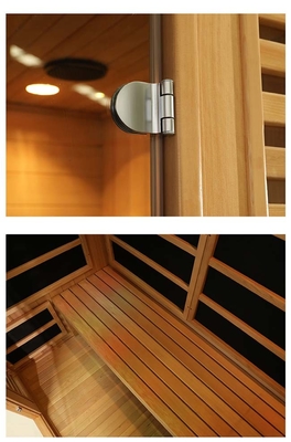 Kapalı Isı Dalgası Ev Sauna 2 Kişilik Oda Düşük EMF