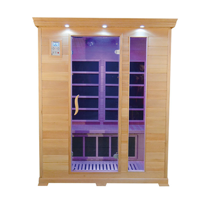 Hemlock Kromoterapi Kızılötesi Ev Sauna Odası 3 Kişilik 240V
