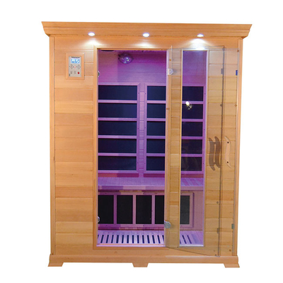 Hemlock Kromoterapi Kızılötesi Ev Sauna Odası 3 Kişilik 240V