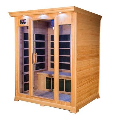 2100W Ultraviyole Ev Sauna Odası Uzak Kızılötesi Kuru Buhar 3 Kişilik