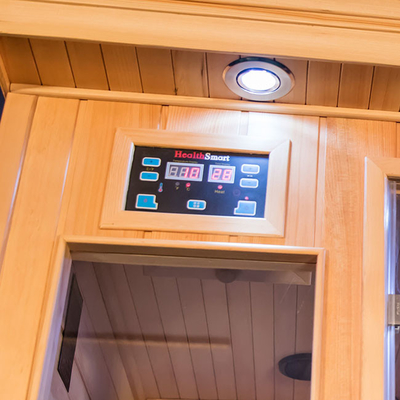 2100W Ultraviyole Ev Sauna Odası Uzak Kızılötesi Kuru Buhar 3 Kişilik