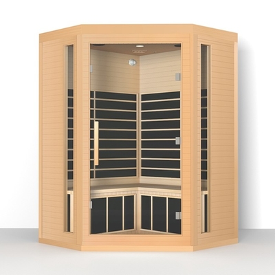 Kilo Kaybı 3 ~ 4 Kişi için Düşük Emf Hemlock Kapalı Ev Kızılötesi Sauna