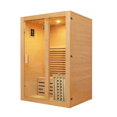 Smartmak 1 Kişilik Ahşap Buharlı Ev Sauna Odası 8mm Temperli Cam Kapılı