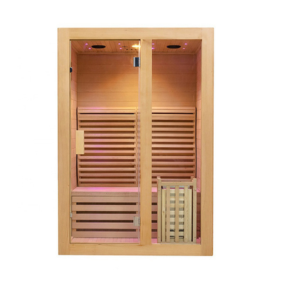 Smartmak 1 Kişilik Ahşap Buharlı Ev Sauna Odası 8mm Temperli Cam Kapılı