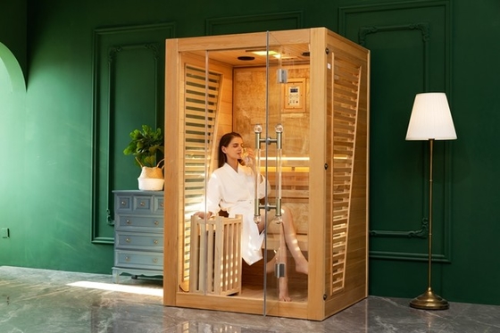 Ticari Redwood Sedir Buhar Sauna Odası 1 Kişilik